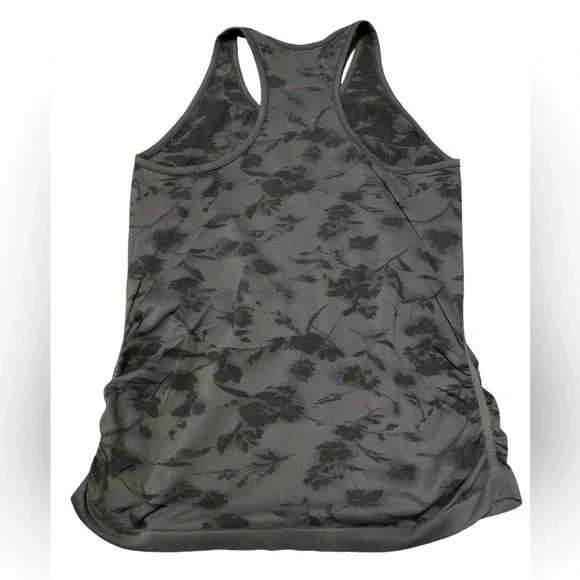 Athleta gray floral seamless top - Picture 7 of 8